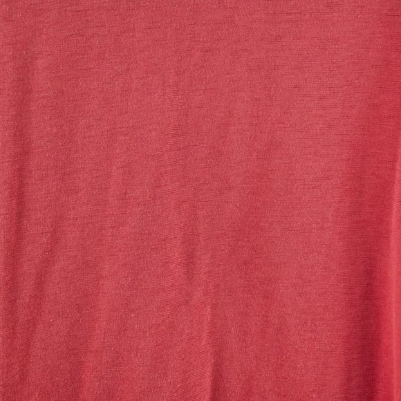 RHM Classic Mens Polo Shirt Size L Coral Solid Short Sleeve Pocket Lightweight - Picture 8 of 10